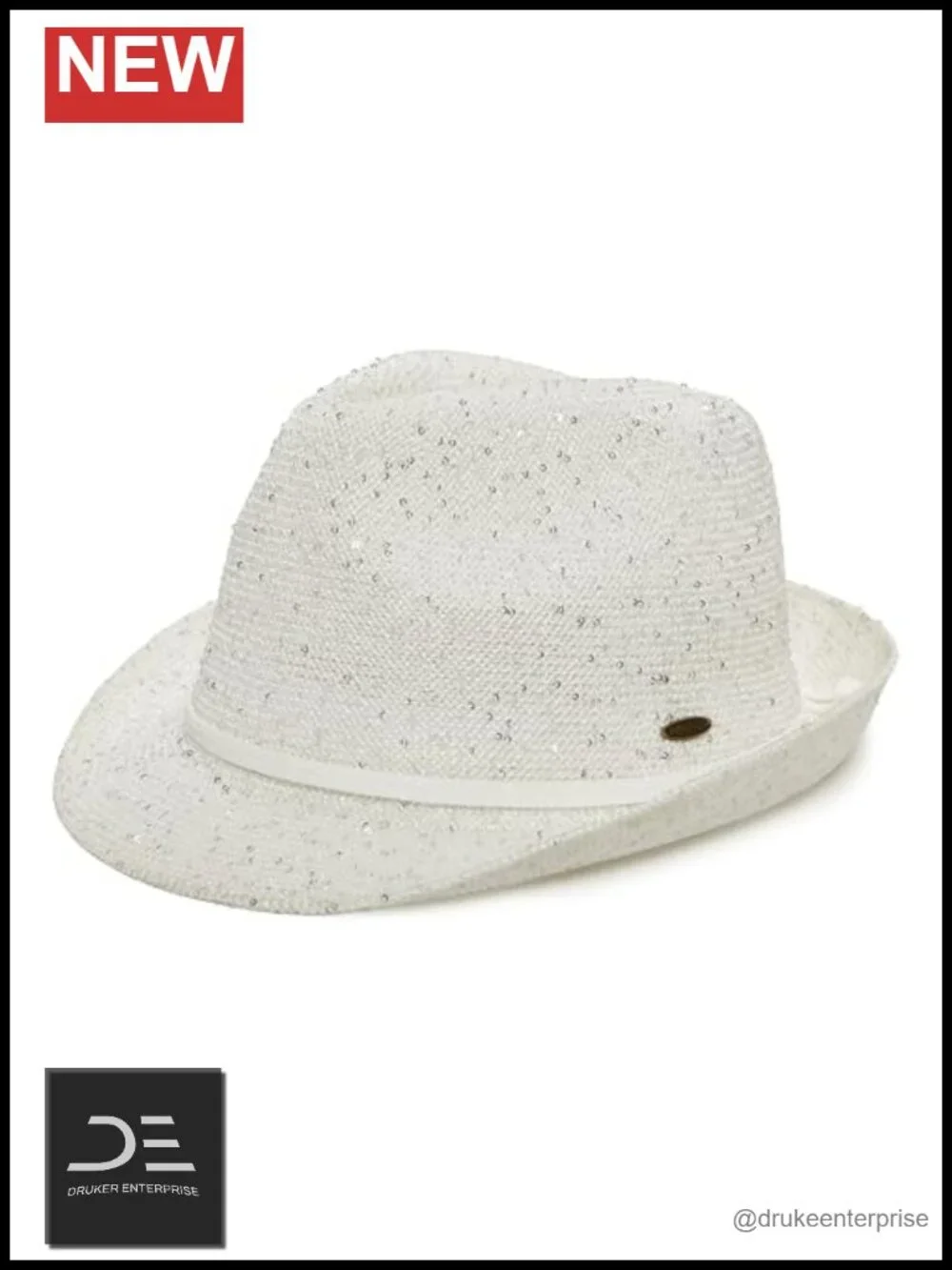 UPF 50+ Straw Fedora Hat, Short Brim Packable Sun Hat for Women